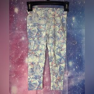 New girls lands end ice crystal geo printed leggings 🛍